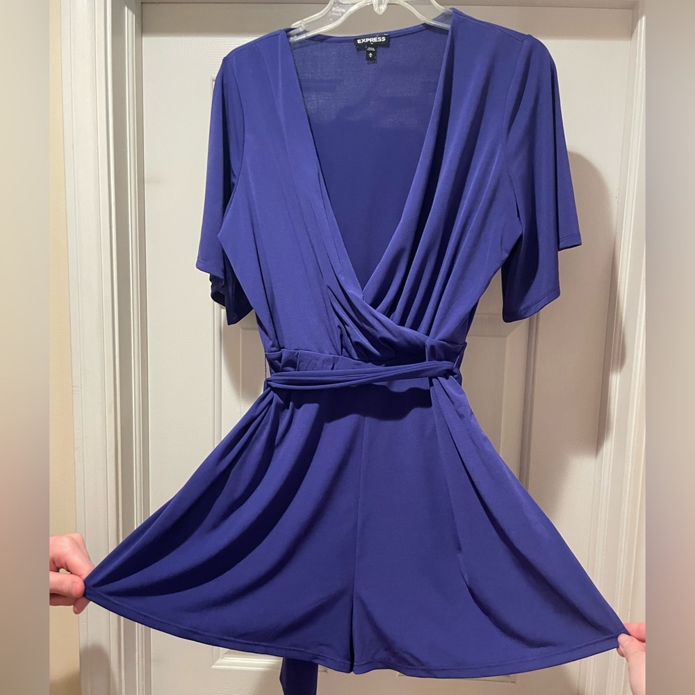 Express Romper | Royal Blue | MEDIUM | Non-attached belt